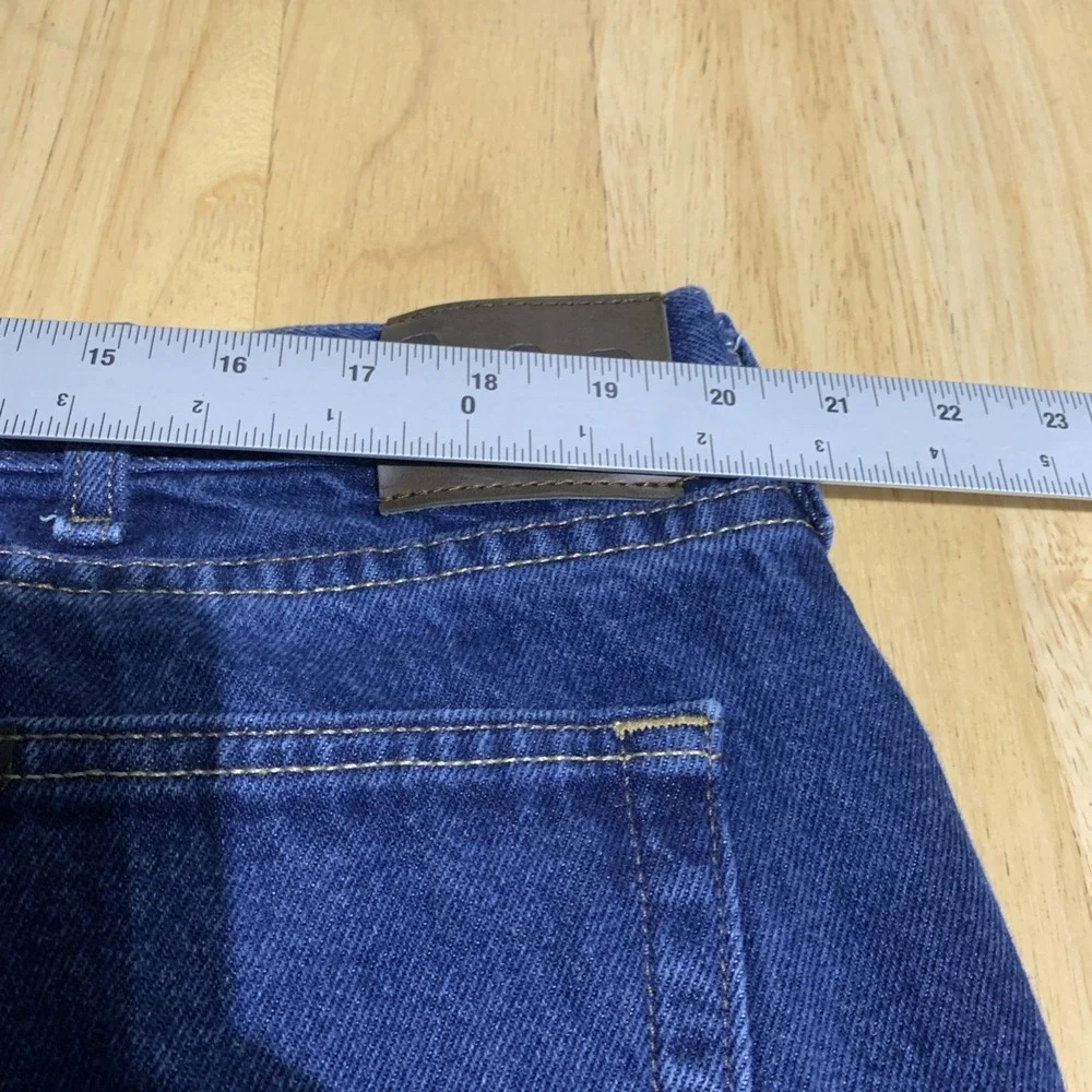 Lee Men's Size 42x30 Blue Regular Fit Straight Dark Wash Denim‎ Jeans